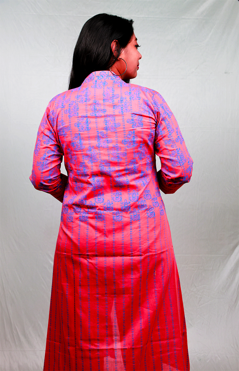 The 'Dancing Lady' Layered Ensemble 3-piece set - Fitted, 100% Cotton, Rust