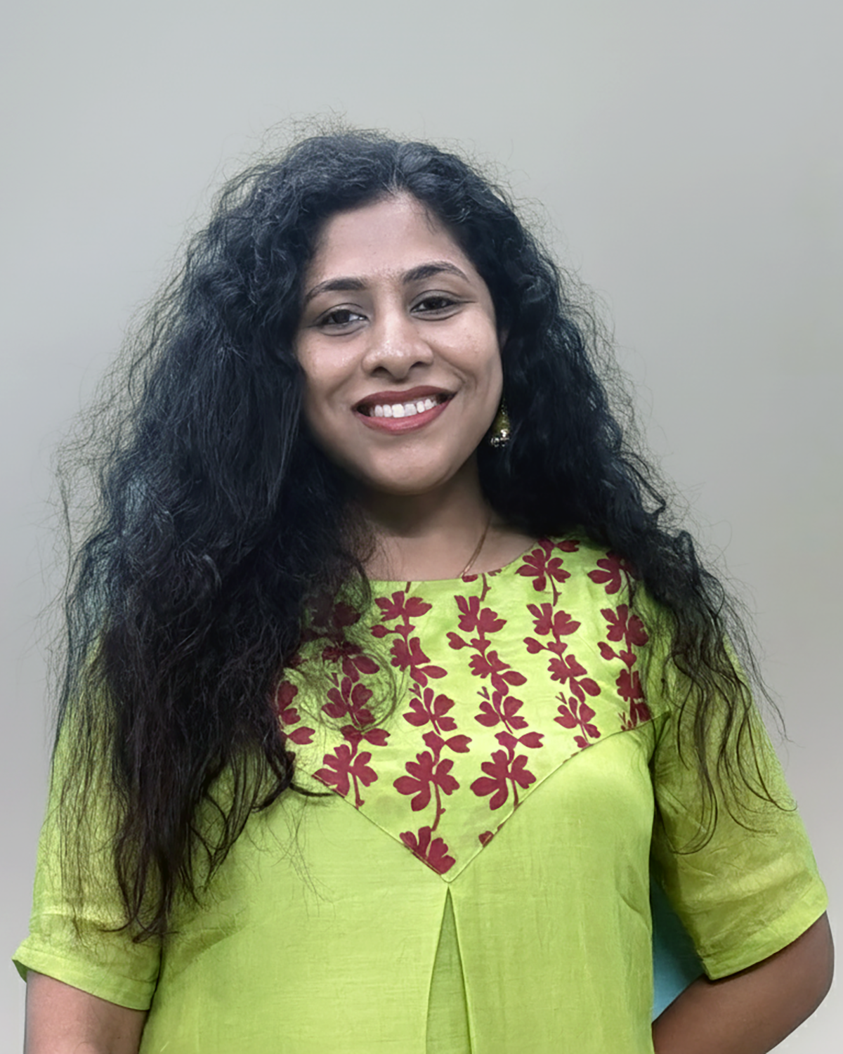 The 'Botanical Balance' Asymmetric Muslin Set - Fitted, Muslin, Lemon Green